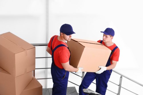 Local team loading furniture into a removals van in Kenton