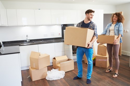 Careful loading of household furniture for a Kenton relocation