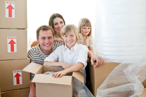 Loading furniture and boxes into a removal van in Kenton